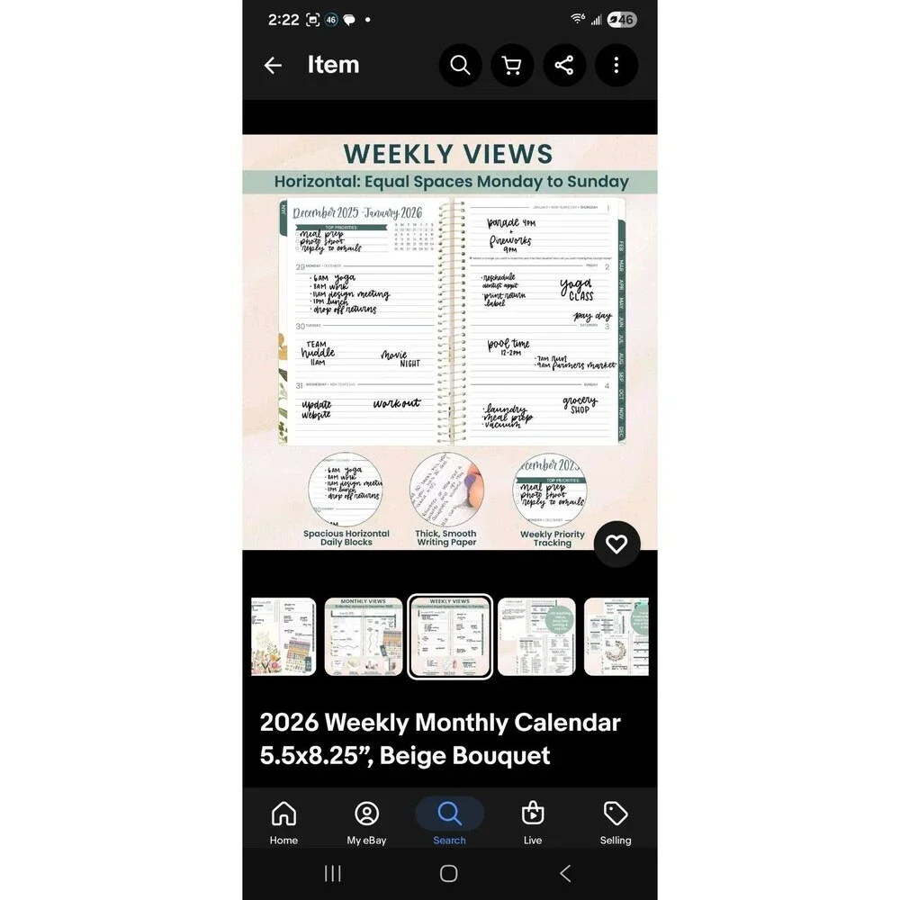 2026 Monthly Planner/Calendar - 9'' x 11